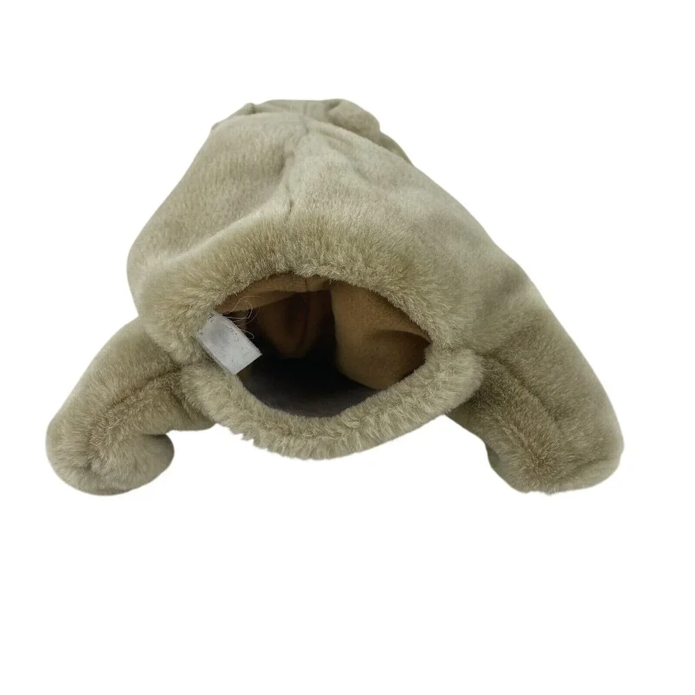 Hippopotamus Hippo 12”‎ Plush Hand Puppet Light Brown Stuffed Toy Pretend Play